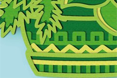 Cactus 3D Multilayer SVG/ Cactus 3D mandala/ Cactus paper cu Product Image 4