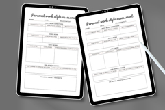 Personal Work Style Assessment Planner Template Product Image 4