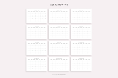 2028 Monthly Calendar Landscape, Printable, A4/Letter Size Product Image 4