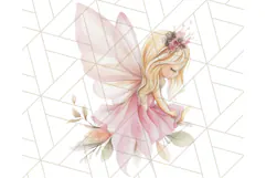 Pastel Pink Fairy Garden Clipart, Enchanted Cottagecore Png Product Image 4