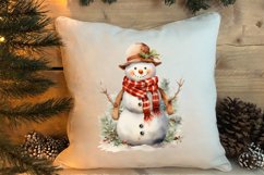 Watercolor Christmas Farm Clipart Product Image 4