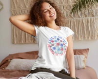 Floral America Land of The Free PNG Boho Floral 4th Of July Product Image 4