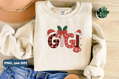 Gigi Christmas sublimation PNG Design, PNG Sublimation Product Image 4