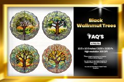 Black Wallnmut Trees Wind Spinner Sublimation - 04 Variation Product Image 1