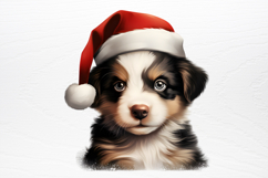Christmas Peeking Dogs Clipart PNG Product Image 4