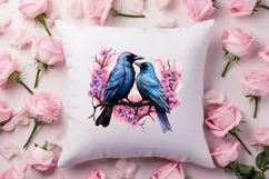 Breeds of Valentine Kissing Birds, Valentine's Day Clipart Product Image 4