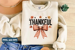Thankful Png, Coquette Fall PNG sublimation design Product Image 4