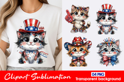 Uncle Sam Cat Clipart PNG Product Image 1