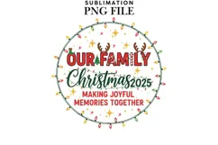 Family Christmas png design for T-shirts Product Image 1