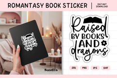 Printable Magic and Fantasy Book Lover Sticker | Dragons Product Image 1