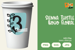 Sienna Thistle Boho Floral Monogram Product Image 1