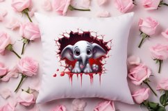 Valentine Broken Heart Animal Clipart, Valentines Couple Product Image 4