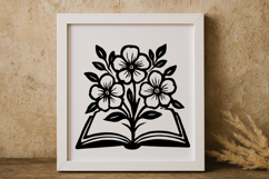 Floral Book SVG Design Product Image 1