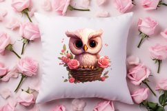 Owl Valentines Day Sublimation Clipart, Christmas Clipart Product Image 4