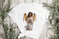 Female Black Angel Sublimation Clipart Product Image 2