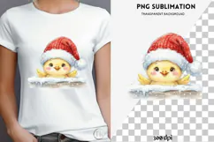 Christmas peeking character png design for T-shirts Product Image 4