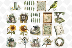 Spring Birdwatching Clipart - Set Of 46 Png Bundle Product Image 4