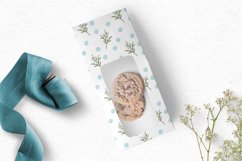Blue cute greenery digital papers Product Image 5