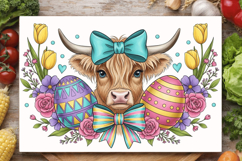 Easter Cow Cutting Board PNG, Easter Cow PNG Design Product Image 3