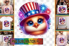 Cozy TSHIRT Sublimation Art PNG, USA Animals Product Image 1