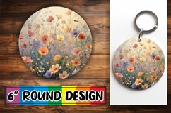 Elegant Watercolor Flower Circles Product Image 1