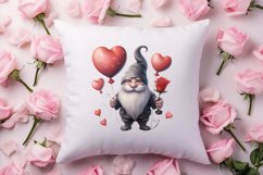 Black Gnome Valentines Day Clipart, Valentines Clipart Product Image 4