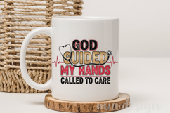 God Guided My Hands PNG, Nurse Stethoscope Sublimation Product Image 3