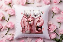 Valentines Day Bear Sublimation Clipart, Valentines Day PNG Product Image 4
