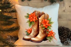 Watercolor Christmas Deer Head Clipart Sublimation Product Image 4