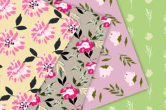 Floral Summer Seamless Pattern Set - Digital Summer Papers Product Image 4