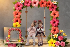 32 Floral Swing Digital Backdrops Product Image 5