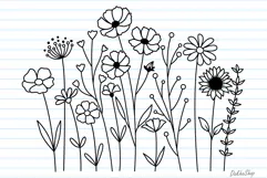 Flower Svg, Flower Meadow Svg, Wildflower Svg, flowers Svg. Product Image 4
