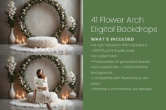 41 Flower Arch Digital Backdrops Product Image 2