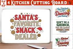 Kitchen Cutting Board | Funny retro Christmas Cutting Board Product Image 1