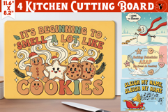 Kitchen Cutting Board | Funny retro Christmas Cutting Board Product Image 1