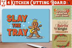 Kitchen Cutting Board | Funny retro Christmas Cutting Board Product Image 1