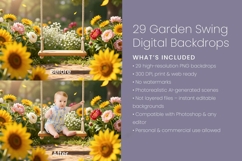29 Garden Swing Digital Backdrops Product Image 3