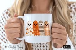 Fall Patchwork Ghost PNG Product Image 2