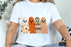 Fall Patchwork Ghost PNG Product Image 3