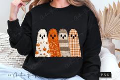 Fall Patchwork Ghost PNG Product Image 6