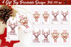 Christmas Gift Tags Bundle | Christmas Deer sublimation Product Image 2