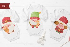 Christmas gnome watercolor kawaii clipart Happy new year Product Image 4