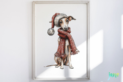 Whimsical Christmas Dogs Clipart Product Image 2