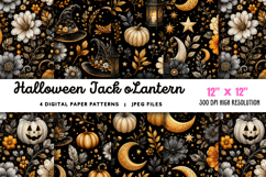 Halloween Jack O'Lantern Patterns JPG Product Image 1