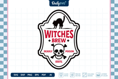 Halloween Poison Label SVG Vintage Apothecary Cut File Product Image 1