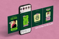Healthy Food Instagram Carousel &amp; Canva Template Product Image 4