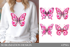 Butterfly Sublimation. Butterfly T-Shirt Sublimation Product Image 1