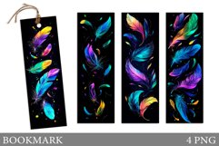 Feather Bookmark Design. Feathers Sublimation Product Image 1
