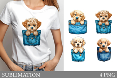 Cute Dog Sublimation. Cute Dog T-Shirt Design Product Image 1