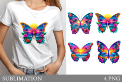 Butterfly T-Shirt Design. Butterfly Sublimation Product Image 1